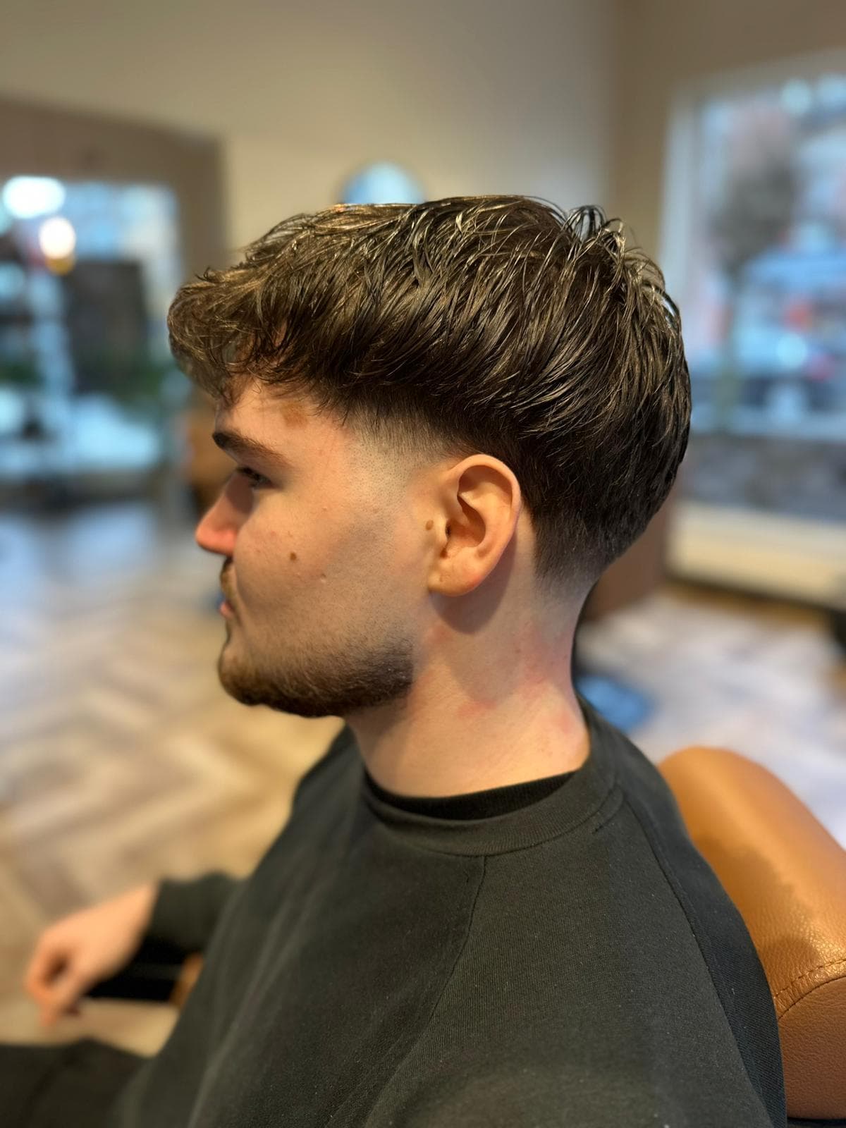 Before Taper Fade at MBarber