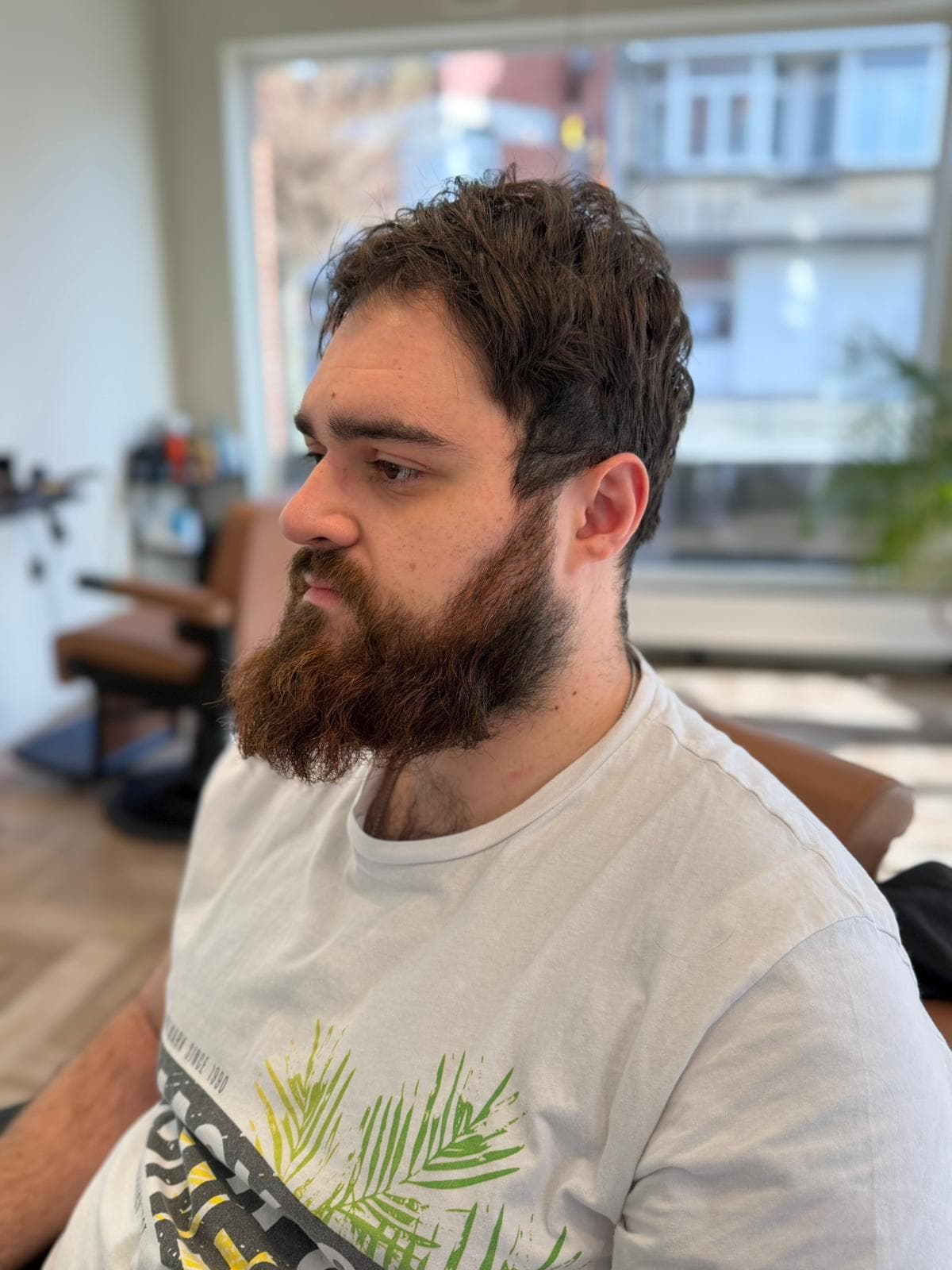 Before Beard Shape at MBarber